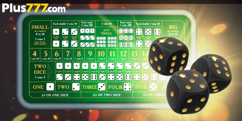 You can choose to bet on the total points in the Sicbo game
